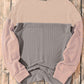 Color Block Dropped Shoulder T-Shirt