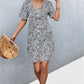 Printed Button down Pocketed Dress