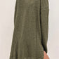 Waffle-Knit Round Neck Long Sleeve Sweatshirt
