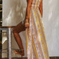Floral Split V-Neck Spaghetti Strap Dress