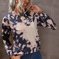 Tie-Dye Round Neck Dropped Shoulder Sweatshirt