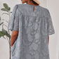 Round Neck Puff Sleeve Blouse