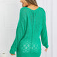 Mittoshop Exposed Seam Slit Knit Top in Kelly Green