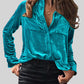 Button Up Collared Shirt with Breast Pockets