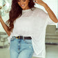 Round Neck Dolman Sleeve T-Shirt