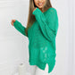 Mittoshop Exposed Seam Slit Knit Top in Kelly Green