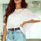 Round Neck Dolman Sleeve T-Shirt
