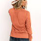 Swiss Dot Tie Neck Flounce Sleeve Blouse