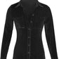 Button Up Collared Shirt with Breast Pockets