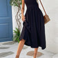 Spaghetti Strap Scoop Neck Midi Dress