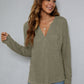 Dropped Shoulder High-Low Waffle-Knit Top