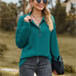 Collared Neck Long Sleeve Blouse