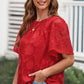 Round Neck Puff Sleeve Blouse
