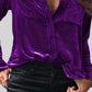 Button Up Collared Shirt with Breast Pockets