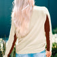 Leopard Notched Long Sleeve Top