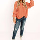 Swiss Dot Tie Neck Flounce Sleeve Blouse