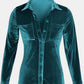 Button Up Collared Shirt with Breast Pockets