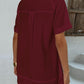 Cuffed Sleeve Henley Top