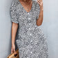 Printed Button down Pocketed Dress