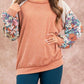 Exposed Seam Round Neck Blouse