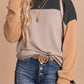 Color Block Dropped Shoulder T-Shirt