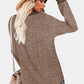 Round Neck Long Sleeve Slit T-Shirt