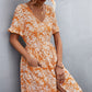 Printed Button down Pocketed Dress